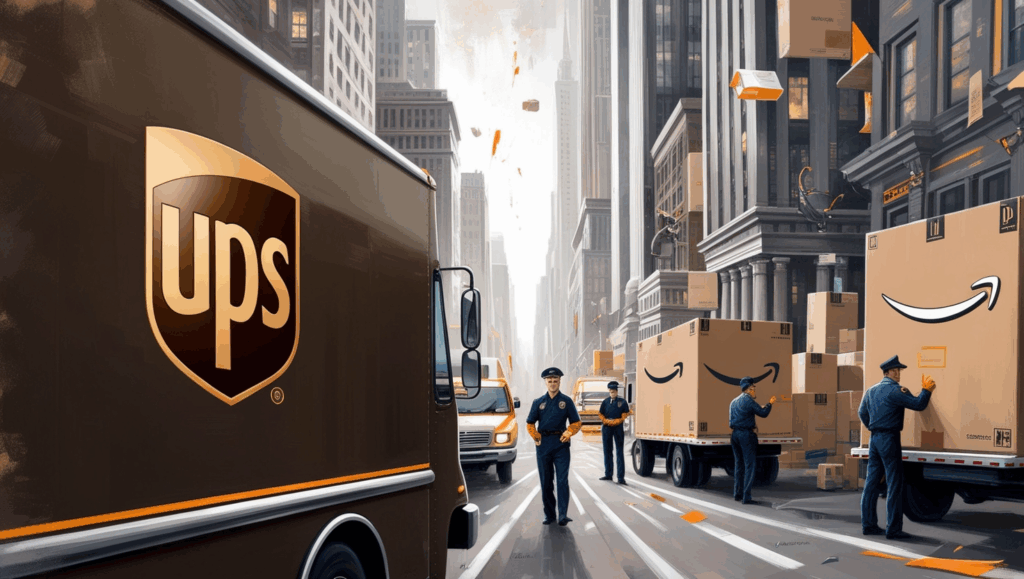 UPS layoffs Amazon
